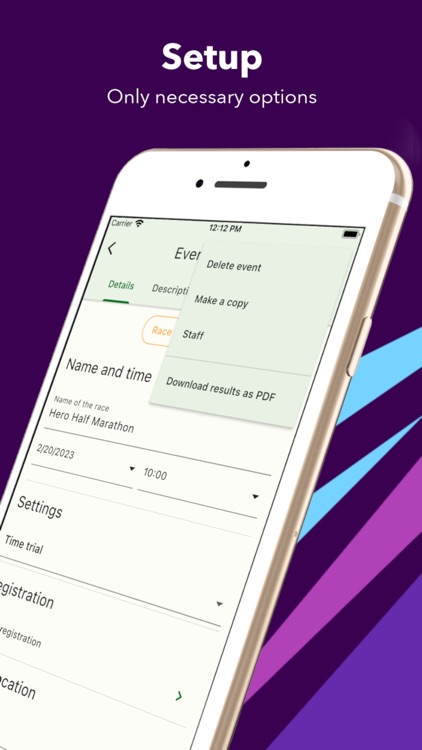 Manage race with RaceTime