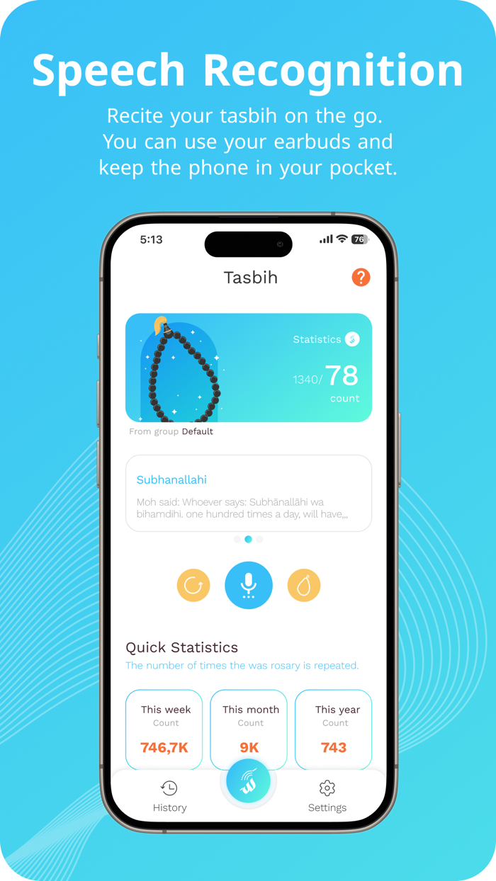 Tasbih Speech Recognition