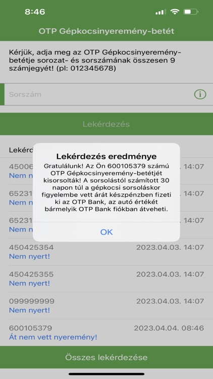 OTP Gépkocsinyeremény