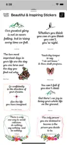 Beautiful & Inspiring Stickers screenshot #1 for iPhone