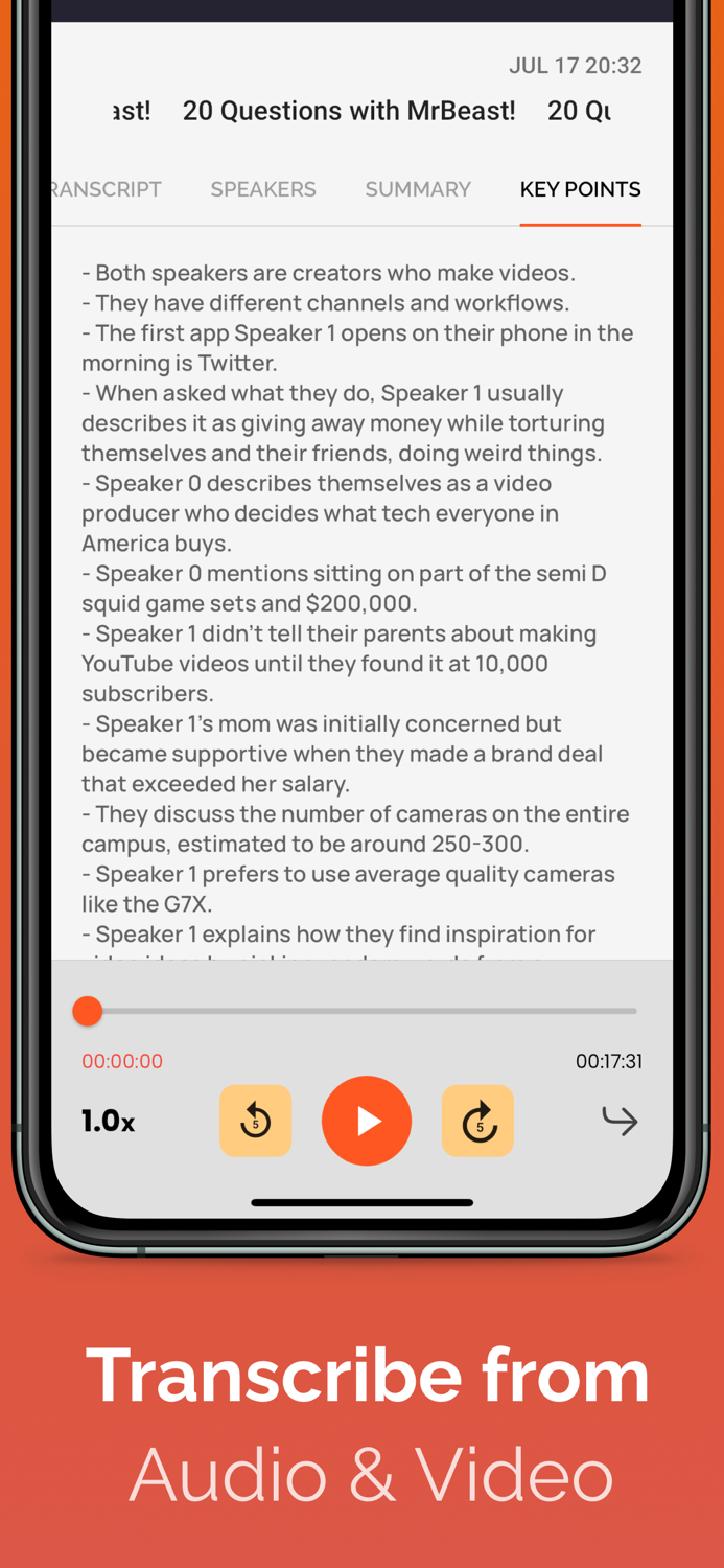 Transcribe Voice To Text AI