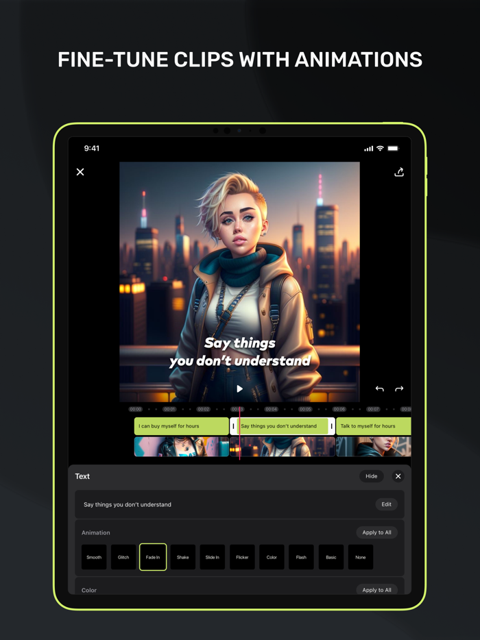 Lyricle AI Lyrics Video Maker