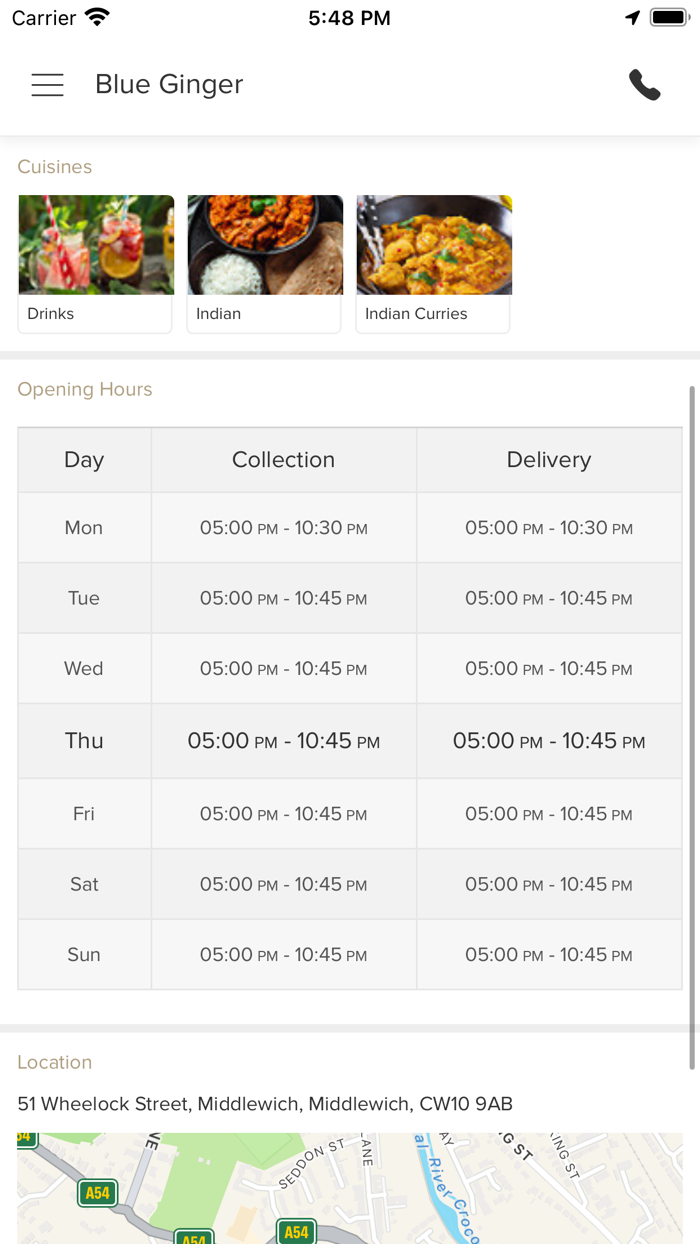 Blue Ginger Middlewich