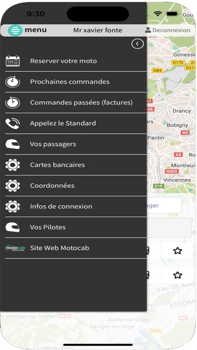 Motocab taxi moto Screenshot