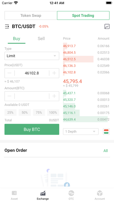 FiCrEx - DeFI Crypto Trading Screenshot