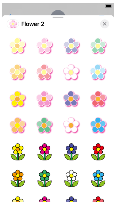 Screenshot #1 pour Flowers 2 Stickers
