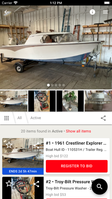 ZT Auctions Screenshot