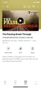 Transformation Church CA screenshot #3 for iPhone