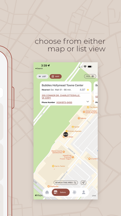 Bubbles Salons Screenshot