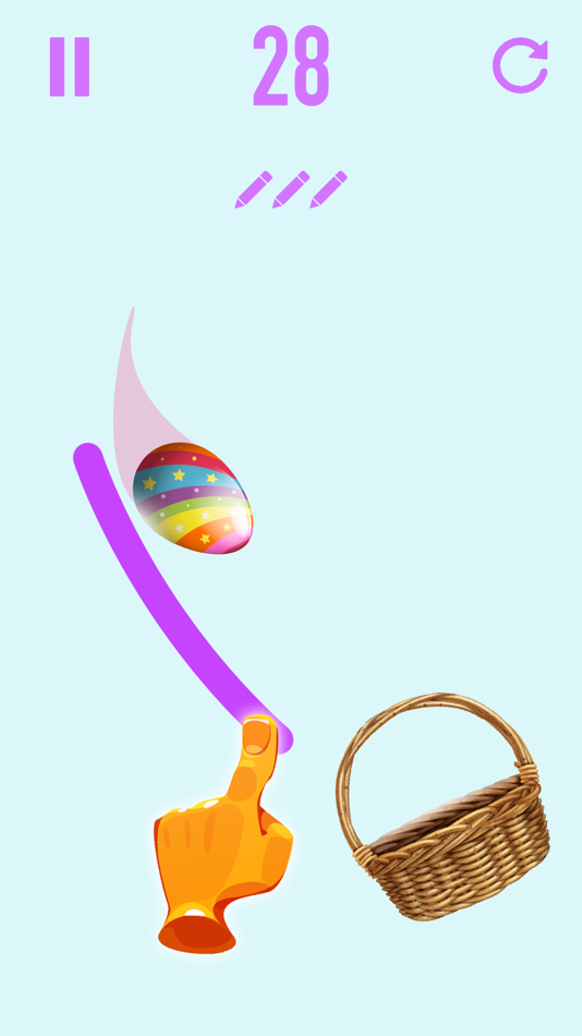 #2. Easter Basket Line Draw (iOS) By: Jamal Baga