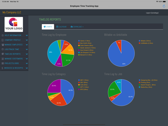Screenshot #4 pour Employee Time Tracking App