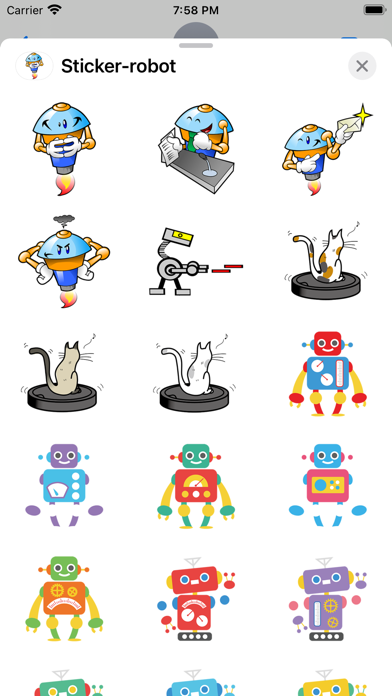Sticker robot Screenshot