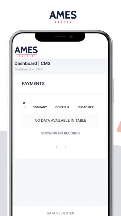 Ames Clinic Screenshot