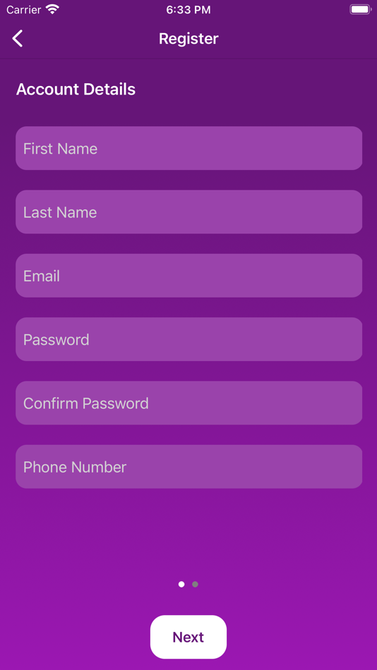 #2. Kazzicom Registration System (iOS) Podle: Kazzicom