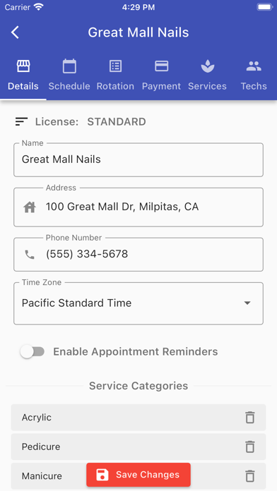 SalonXpress Screenshot
