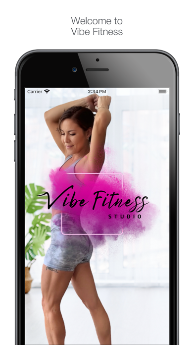 Vibe Fitness App Screenshot