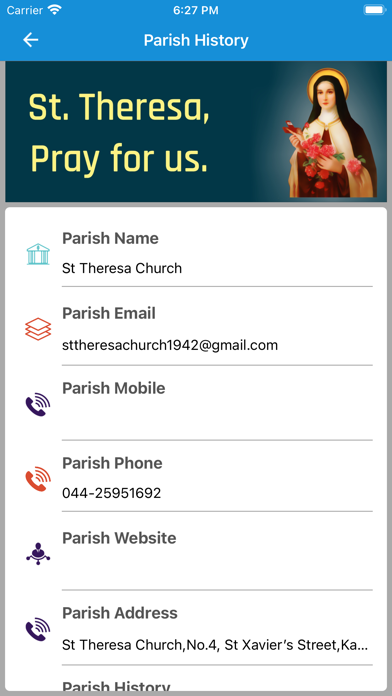 St. Theresa Church - Kasimedu Screenshot
