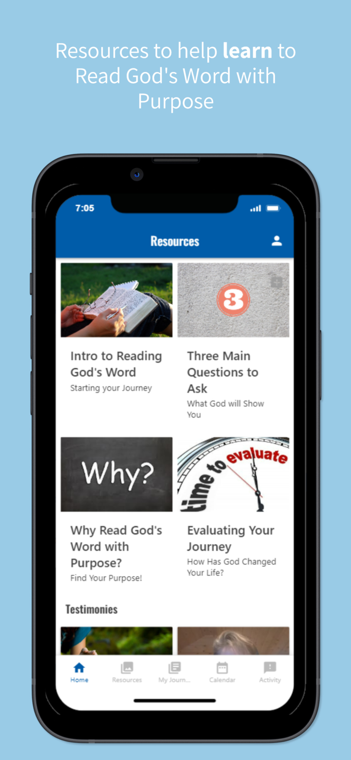 Read Gods Word with Purpose