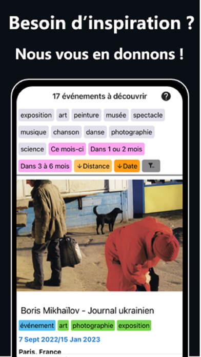 Ideactiv sorties concerts etc Screenshot
