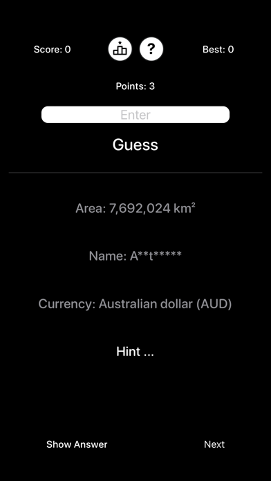 Country Guess Screenshot