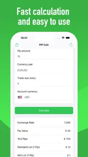 pip calculator - pip value iphone screenshot 1