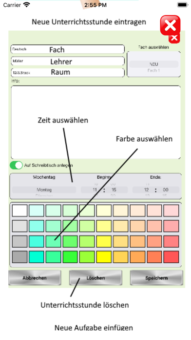 Stundenplan Pro Screenshot
