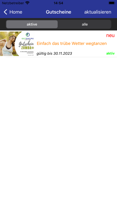 GetShape e. V. Screenshot