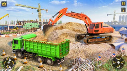 Construction Excavator Game 3d screenshot 1