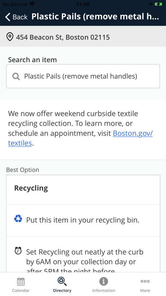 #5. Boston Trash Schedule & Alerts (iOS) 由: City of Boston