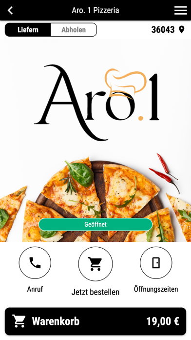 Aro. 1 Pizzeria Screenshot
