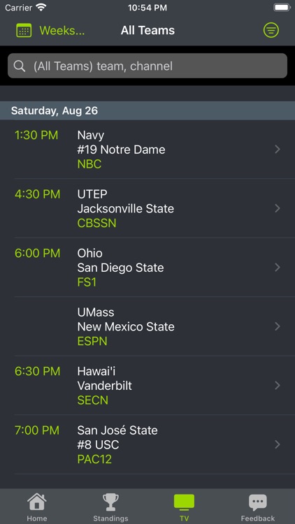 Wyoming Football Schedules screenshot-4