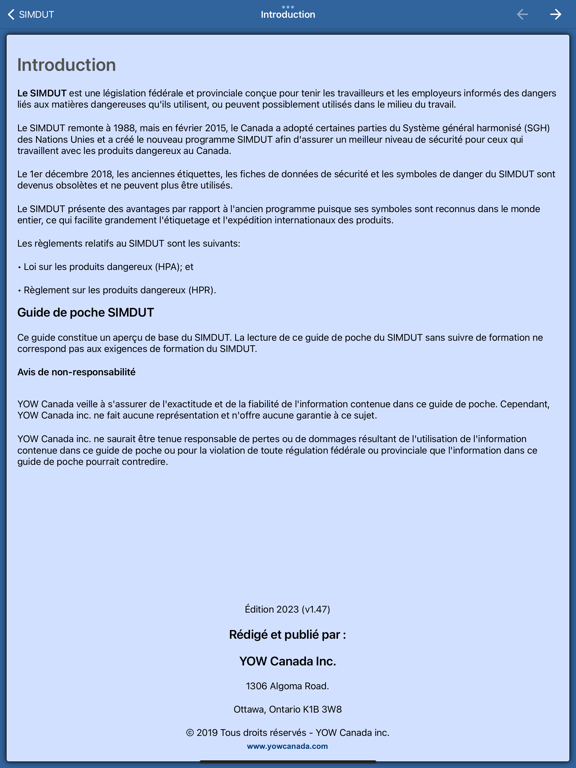 Screenshot #6 pour SIMDUT - Guide de poche