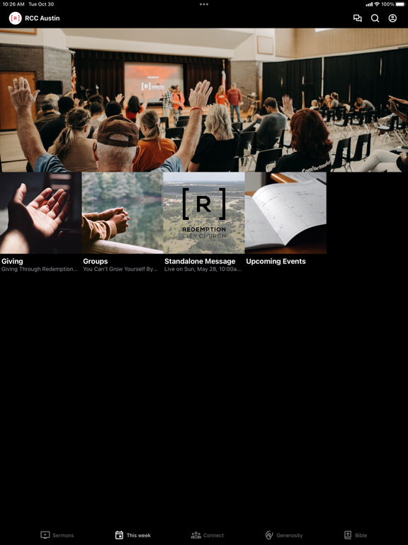 Redemption City Church RR, TX iPad screenshot 2 - Education app