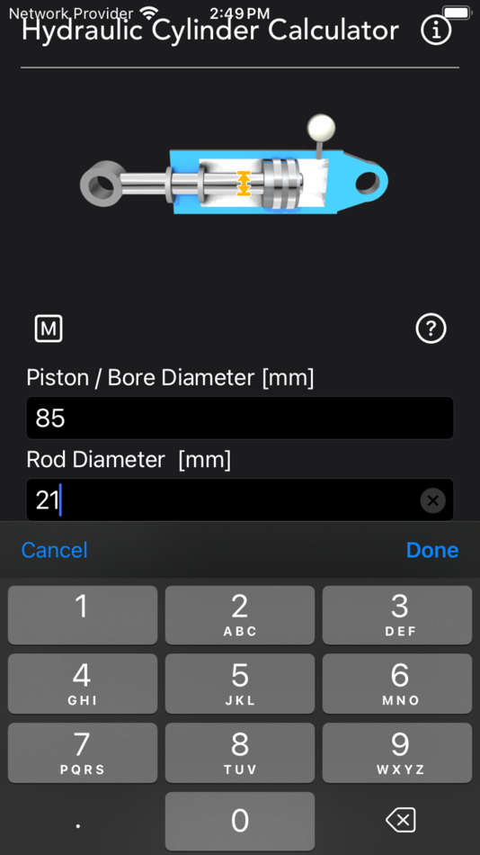 #10. Hydraulic Cylinder Calc (iOS) 由: Nitrio