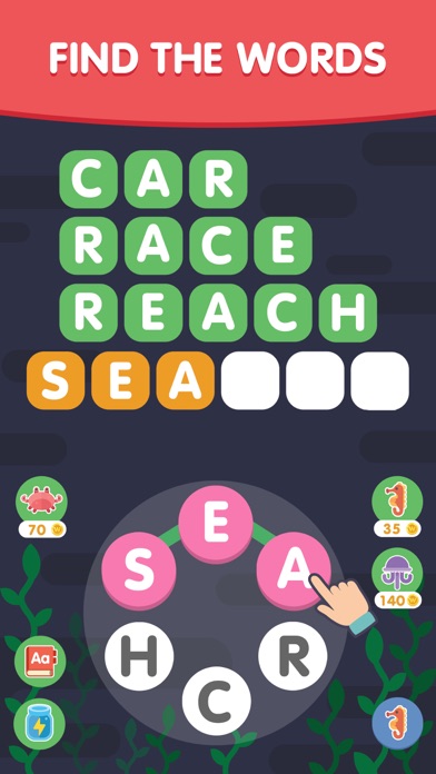 Word Search Sea Gameのおすすめ画像1