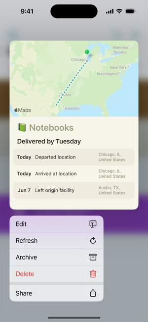 ‎Deliveries: a package tracker Screenshot