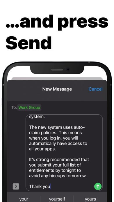 Kyew - Schedule Text Messages Screenshot