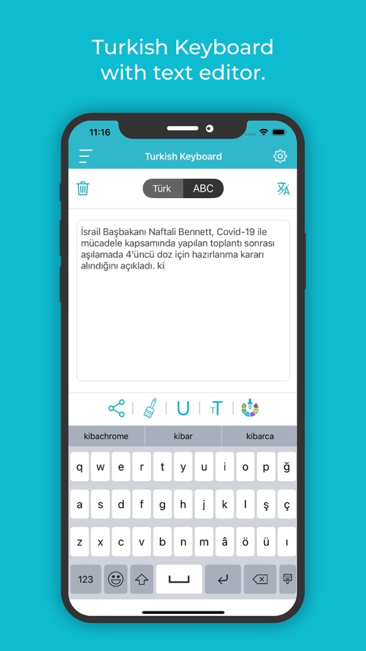 #2. Turkish Keyboard : Translator (iOS) Podle: Rushikesh Trivedi