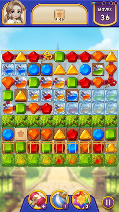 Royal Queenie: Jewel Match 3 Screenshot