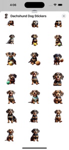 Dachshund Dog Stickers screenshot #3 for iPhone