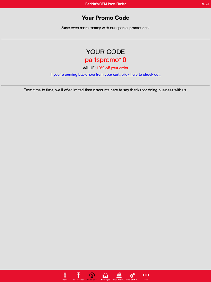 Babbitts OEM Parts Finder