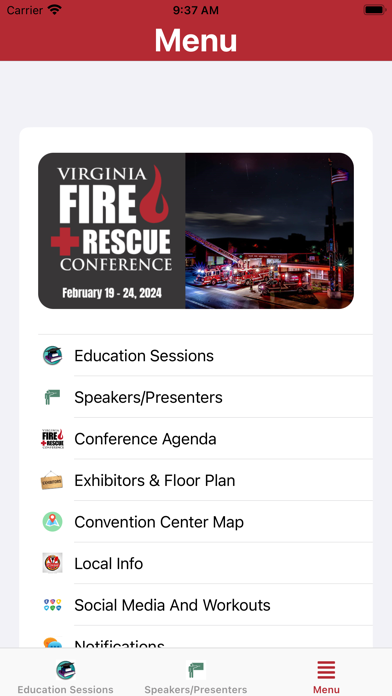 Virginia Fire Rescue Conf 2024 Screenshot