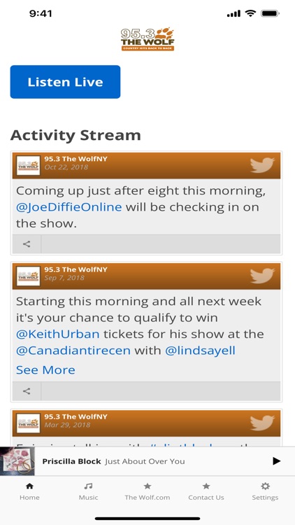 95.3 The Wolf (WLFK FM) screenshot-3