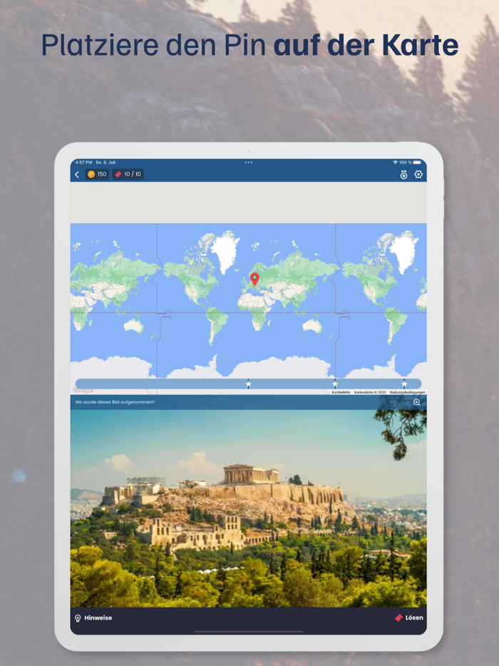 Geographie Quiz mit Bilder