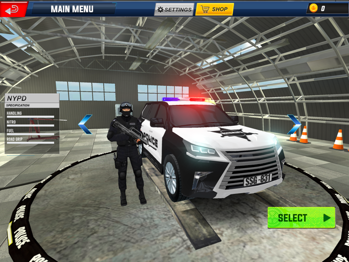 Police Prado Chase Cop Games