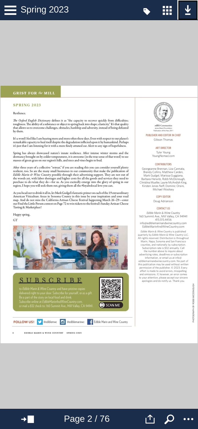 Edible Marin and Wine Country