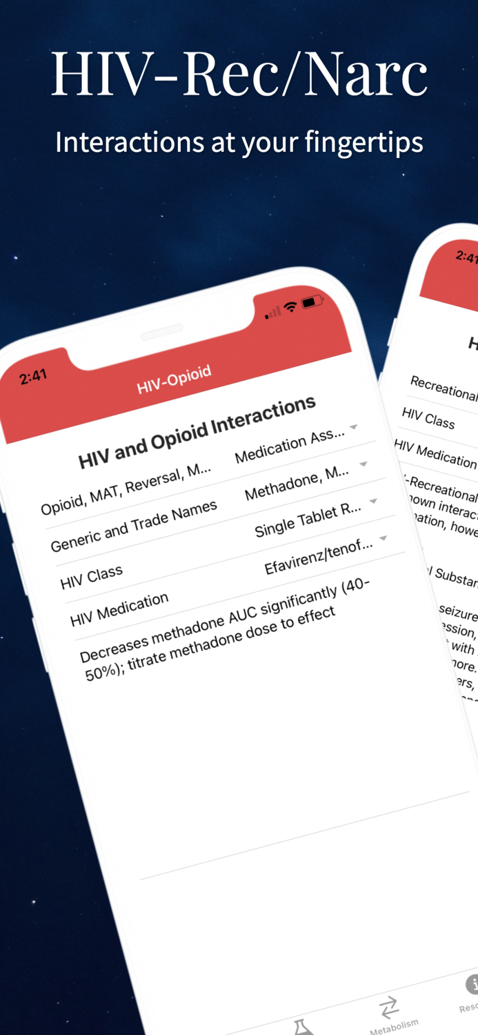 HIV-Recreational and Narcotics