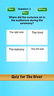 quiz for the giver iphone screenshot 3
