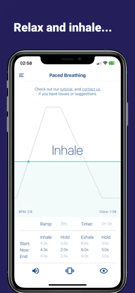 Game screenshot Paced Breathing Trainer hack