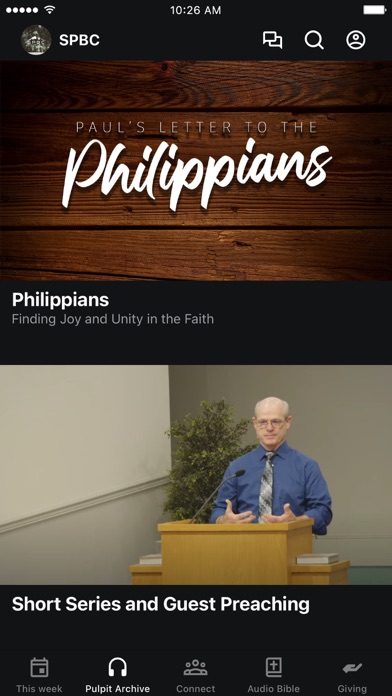 Summit Park Bible Church Screenshot